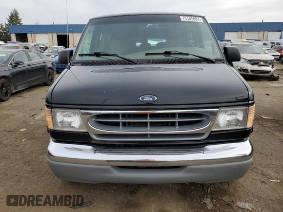 1999 Ford Econoline Cargo with VIN 1FDRE14W6XHA56562, listed as a Copart auction lot 75185804 with 153,673 mi miles and Clean Title. Bid and sale history available at carsss.com. Image 5.