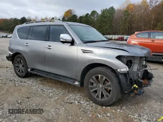 2019 Nissan Armada Platinum with VIN JN8AY2NF9K9351708, listed as a Copart auction lot 77241883 with 42,308 mi miles. Bid and sale history available at carsss.com. Image 4.