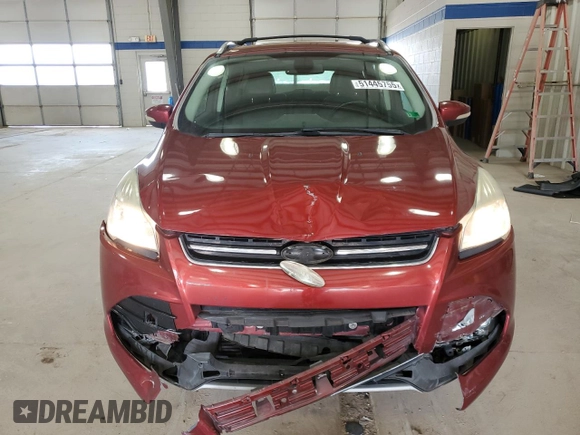 2014 Ford Escape Titanium with VIN 1FMCU9J90EUB52021, listed as a Copart auction lot 51445755 with 122,471 mi miles and Salvage Title. Bid and sale history available at DreamBid. Image 5.