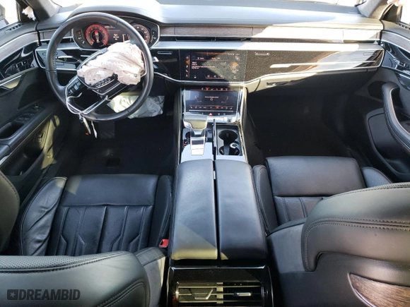 2019 Audi A8 L with VIN WAU8DAF83KN011684, listed as a Copart auction lot 85439424 with 33,651 mi miles and Salvage Title. Bid and sale history available at carsss.com. Image 8.