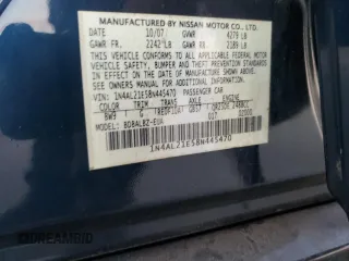 2008 Nissan Altima 2.5 S with VIN 1N4AL21E58N445470, listed as a Copart auction lot 86726804 with 0 mi miles and Salvage Title. Bid and sale history available at carsss.com. Image 14.