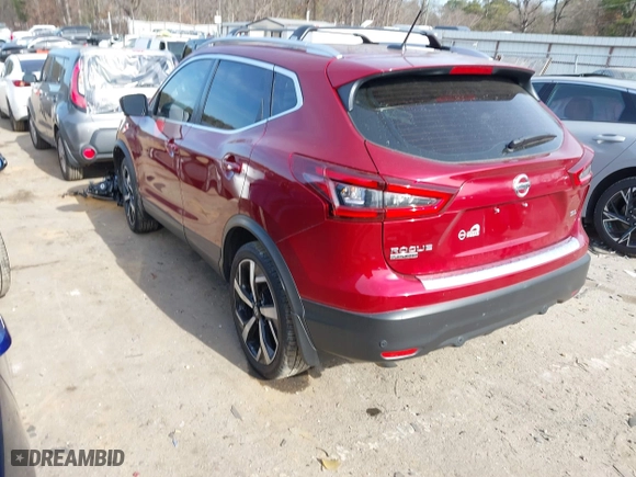 2022 Nissan Rogue Sport SL with VIN JN1BJ1CV2NW351390, listed as a IAAI auction lot 41335262 with 15,866 mi miles. Bid and sale history available at carsss.com. Image 3.