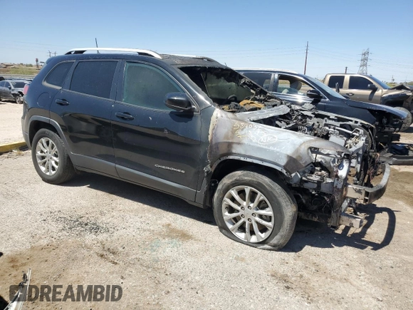 2020 Jeep Cherokee Latitude with VIN 1C4PJLCB4LD605887, listed as a Copart auction lot 58045785 with Not provided miles and Salvage title. Bid and sale history available at DreamBid. Image 4.