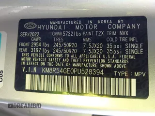 2023 Hyundai Palisade Limited z VIN KM8R54GE0PU528394, wystawiony jako IAAI lot #41950215 z przebiegiem 16 442 mil mil oraz . Historia ofert i sprzedaży dostępna na DreamBid. Obrazek 9.