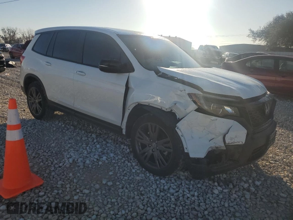2021 Honda Passport EX-L with VIN 5FNYF7H56MB015412, listed as a Copart auction lot 85828114 with 39,334 mi miles and Salvage Title. Bid and sale history available at carsss.com. Image 4.