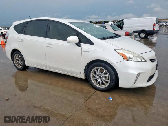 2012 Toyota Prius Two with VIN JTDZN3EU6C3102847, listed as a Copart auction lot 54197125 with 106,973 mi miles and Salvage Title. Bid and sale history available at DreamBid. Image 4.