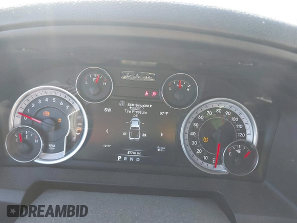 2021 Ram 1500 Classic Warlock with VIN 1C6RR7GT4MS566444, listed as a IAAI auction lot 41744989 with 57,760 mi miles. Bid and sale history available at carsss.com. Image 7.