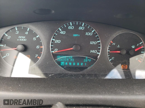 2009 Chevrolet Impala LT with VIN 2G1WT57K291106921, listed as a Copart auction lot 48038435 with 166,315 mi miles and Salvage Title. Bid and sale history available at DreamBid. Image 9.