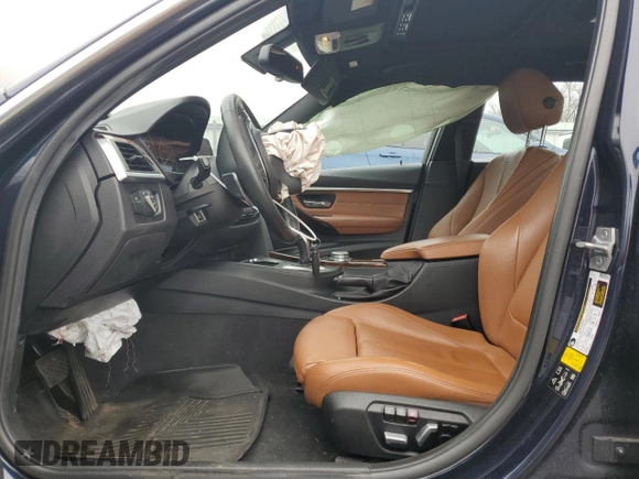 2017 BMW 3 Series 330i xDrive with VIN WBA8D9G38HNU61518, listed as a Copart auction lot 46926105 with 184,525 mi miles and Salvage Title. Bid and sale history available at carsss.com. Image 7.