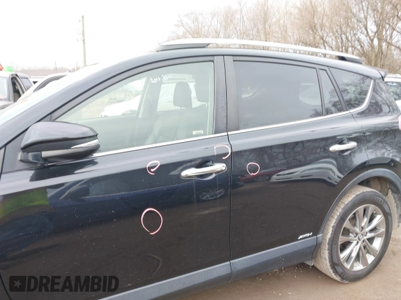 2017 Toyota RAV4 Hybrid Limited with VIN JTMDJREV7HD136797, listed as a IAAI auction lot 41733609 with 131,162 mi miles. Bid and sale history available at carsss.com. Image 15.