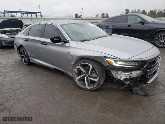 2022 Honda Accord Sedan Sport SE with VIN 1HGCV1F42NA082573, listed as a Copart auction lot 47002155 with 36,756 mi miles and Salvage Title. Bid and sale history available at carsss.com. Image 4.
