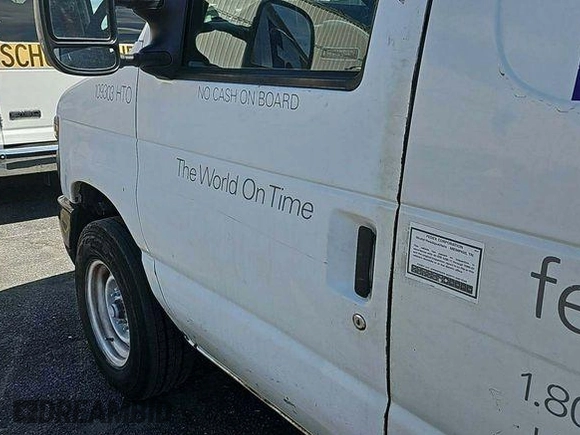 2010 Ford Econoline Cargo Commercial with VIN 1FTNE1EWXADA91296, listed as a IAAI auction lot 42571036 with 154,626 mi miles and . Bid and sale history available at DreamBid. Image 9.