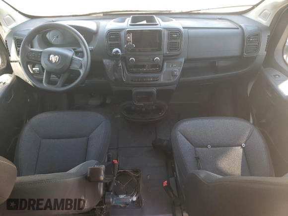 2023 Ram ProMaster Cargo with VIN 3C6LRVDG4PE545506, listed as a Copart auction lot 45299735 with 16,783 mi miles and Salvage Title. Bid and sale history available at carsss.com. Image 8.