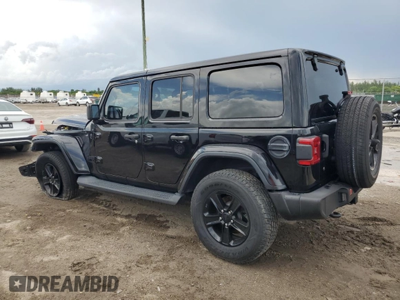 2020 Jeep Wrangler Unlimited Sahara Altitude with VIN 1C4HJXEN2LW271138, listed as a Copart auction lot 68511274 with 45,371 mi miles and Non repairable. Bid and sale history available at DreamBid. Image 2.