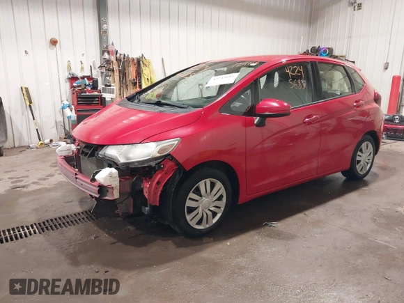 2016 Honda Fit LX with VIN JHMGK5H54GX013100, listed as a IAAI auction lot 42245685 with 129,166 mi miles and . Bid and sale history available at DreamBid. Image 2.