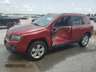 2016 Jeep Compass Sport with VIN 1C4NJDBB0GD550343, listed as a Copart auction lot 59705185 with 134,636 mi miles and Salvage title. Bid and sale history available at DreamBid. Image 1.