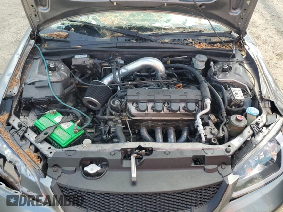 2005 Honda Civic Cpe EX with VIN 1HGEM22955L013500, listed as a Copart auction lot 73662134 with 214,157 mi miles and Salvage Title. Bid and sale history available at carsss.com. Image 11.