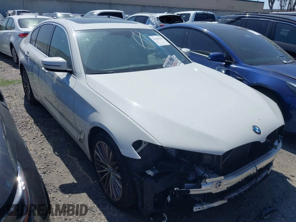 2018 BMW 5 Series 530i with VIN WBAJA5C54JWA39873, listed as a IAAI auction lot 41369709 with 66,353 mi miles and . Bid and sale history available at DreamBid. Image 1.