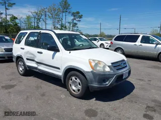 2006 Honda CR-V LX with VIN JHLRD68546C026819, listed as a IAAI auction lot 41883259 with 136,150 mi miles. Bid and sale history available at carsss.com. Image 1.