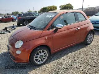 2012 FIAT 500 Pop with VIN 3C3CFFDR1CT347856, listed as a Copart auction lot 61759385 with 126,388 mi miles and Salvage title. Bid and sale history available at DreamBid. Image 1.