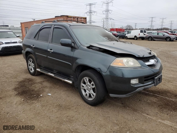 2005 Acura MDX Touring with VIN 2HNYD18665H527950, listed as a Copart auction lot 84299514 with 0 mi miles and Salvage Title. Bid and sale history available at carsss.com. Image 4.