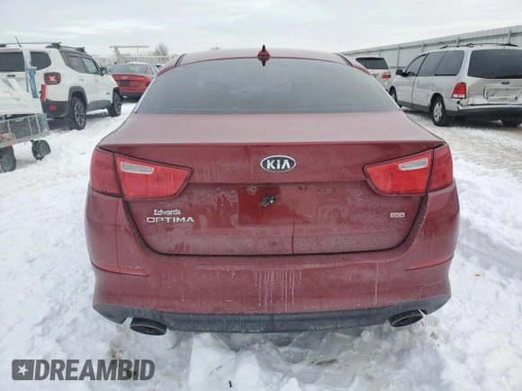 2015 Kia Optima LX with VIN 5XXGM4A71FG357958, listed as a Copart auction lot 87884555 with 51,022 mi miles and Salvage Title. Bid and sale history available at carsss.com. Image 6.