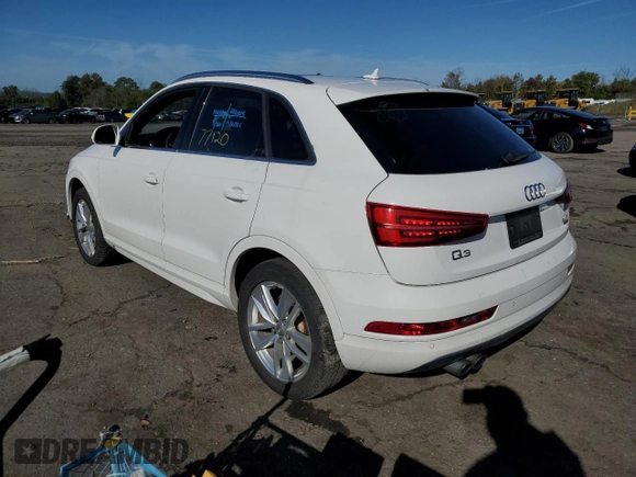 2016 Audi Q3 Premium Plus with VIN WA1EFCFS7GR022267, listed as a Copart auction lot 62165412 with 77,120 mi miles. Bid and sale history available at carsss.com. Image 3.