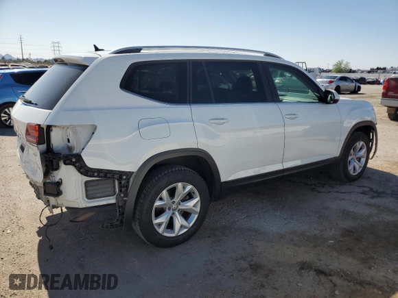 2019 Volkswagen Atlas SE with VIN 1V2DR2CA2KC533880, listed as a Copart auction lot 57353705 with 104,110 mi miles and Salvage title. Bid and sale history available at DreamBid. Image 3.