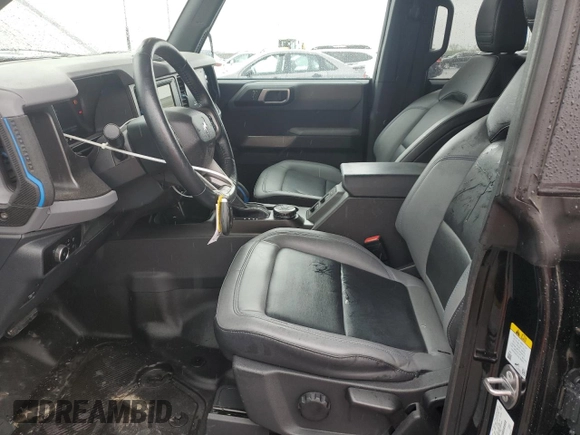 2023 Ford Bronco with VIN 1FMEE5BP5PLB05040, listed as a Copart auction lot 55619375 with 25,856 mi miles and Salvage title. Bid and sale history available at DreamBid. Image 7.