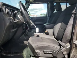 2021 Jeep Wrangler Unlimited Sport S с VIN 1C4HJXDG8MW836142, выставлен на аукционе Copart как лот 52791025 с пробегом 47 255 миль миль и Чистый • Clean title. История ставок и продаж доступна на DreamBid. Изображение 7.