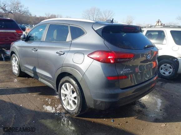 2019 Hyundai Tucson Value with VIN KM8J33A49KU860842, listed as a IAAI auction lot 41735224 with 57,197 mi miles. Bid and sale history available at carsss.com. Image 3.