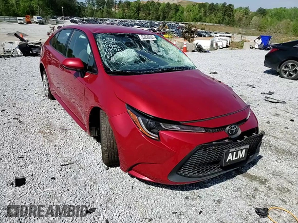 2020 Toyota Corolla LE with VIN JTDEPRAE2LJ086541, listed as a Copart auction lot 52226065 with 101,318 mi miles and Salvage Title. Bid and sale history available at carsss.com. Image 11.