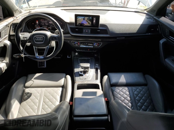 2018 Audi SQ5 Premium Plus with VIN WA1A4AFY4J2186279, listed as a Copart auction lot 58123064 with 62,572 mi miles and Salvage Title. Bid and sale history available at DreamBid. Image 8.