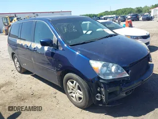 2005 Honda Odyssey EX-L z VIN 5FNRL38715B016248, wystawiony jako IAAI lot #42119203 z przebiegiem 204 180 mil mil oraz . Historia ofert i sprzedaży dostępna na DreamBid. Obrazek 1.