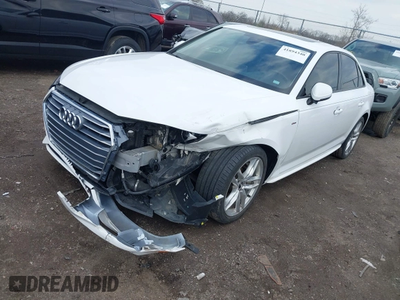 2017 Audi A4 Season of Audi Premium with VIN WAUDNAF43HN045092, listed as a IAAI auction lot 41894340 with 112,724 mi miles. Bid and sale history available at carsss.com. Image 2.