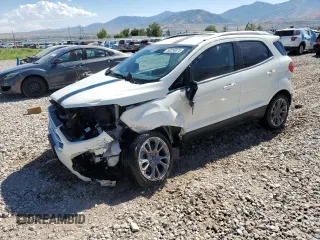 2020 Ford EcoSport Titanium z VIN MAJ3S2KE5LC324341, wystawiony jako Copart lot #60258075 z przebiegiem 59 194 mil mil oraz Szkoda całkowita • Salvage title. Historia ofert i sprzedaży dostępna na DreamBid. Obrazek 1.