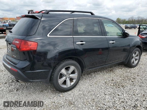 2012 Acura MDX Tech Pkg with VIN 2HNYD2H31CH500292, listed as a Copart auction lot 54661635 with 136,885 mi miles and Salvage Title. Bid and sale history available at carsss.com. Image 3.