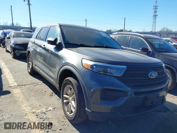 2020 Ford Explorer with VIN 1FMSK8BH9LGB12534, listed as a IAAI auction lot 41282799 with 114,909 mi miles. Bid and sale history available at carsss.com. Image 1.