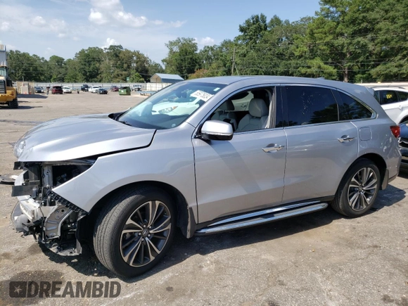 2020 Acura MDX w/Technology Pkg with VIN 5J8YD3H57LL012160, listed as a Copart auction lot 65975034 with 48,806 mi miles and Salvage Title. Bid and sale history available at carsss.com. Image 1.