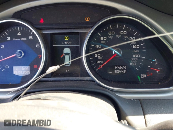 2012 Audi Q7 3.0T Premium Plus with VIN WA1LGAFE7CD002515, listed as a IAAI auction lot 41889054 with 130,442 mi miles. Bid and sale history available at carsss.com. Image 7.
