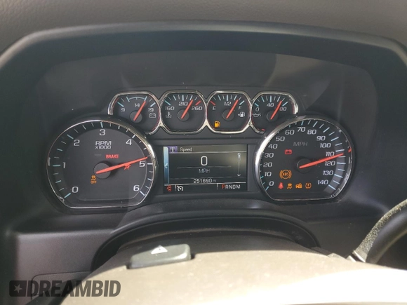 2014 Chevrolet Silverado 1500 LT with VIN 1GCVKREC2EZ134700, listed as a Copart auction lot 53969615 with 251,690 mi miles and Salvage Title. Bid and sale history available at DreamBid. Image 9.