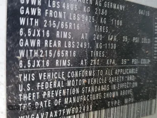2015 Volkswagen Tiguan S z VIN WVGAV7AX7FW602499, wystawiony jako Copart lot #45453975 z przebiegiem 82 064 mil mil oraz Szkoda całkowita • Salvage title. Historia ofert i sprzedaży dostępna na DreamBid. Obrazek 15.