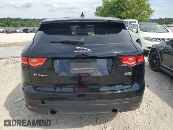 2018 Jaguar F-Pace 30t Premium with VIN SADCJ2GX4JA236479, listed as a Copart auction lot 61927345 with 81,452 mi miles and Salvage title. Bid and sale history available at DreamBid. Image 6.