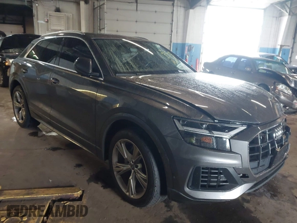 2019 Audi Q8 Premium Plus with VIN WA1BVAF10KD010002, listed as a IAAI auction lot 42326499 with 68,585 mi miles and . Bid and sale history available at DreamBid. Image 1.
