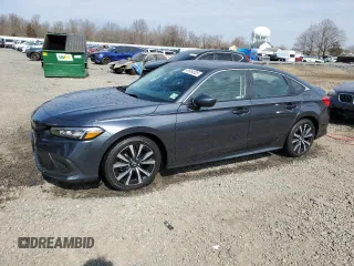 2023 Honda Civic Sedan EX with VIN 2HGFE1F75PH316054, listed as a Copart auction lot 47654535 with 16,706 mi miles and Salvage Title. Bid and sale history available at carsss.com. Image 1.