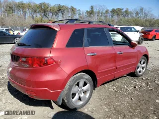 2007 Acura RDX Tech Pkg with VIN 5J8TB18517A016050, listed as a Copart auction lot 47258955 with 0 mi miles and Salvage Title. Bid and sale history available at carsss.com. Image 3.