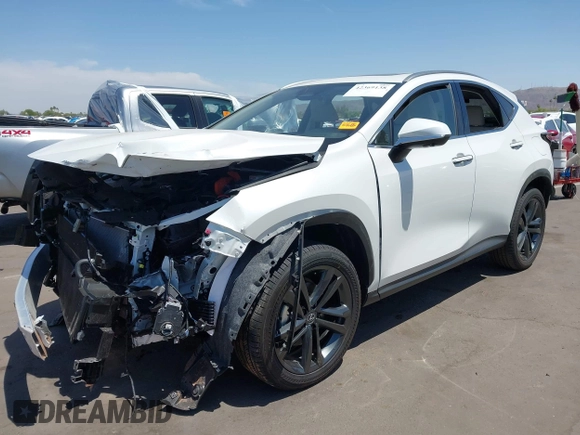 2025 Lexus NX 450h+ Luxury z VIN JTJHKCFZ0S2057811, wystawiony jako IAAI lot #42369138 z przebiegiem 1 962 mil mil oraz . Historia ofert i sprzedaży dostępna na DreamBid. Obrazek 2.