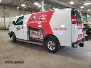 2020 GMC Savana Cargo Van with VIN 1GTW7AFG9L1223393, listed as a Copart auction lot 49453135 with 131,260 mi miles and Salvage Title. Bid and sale history available at carsss.com. Image 2.