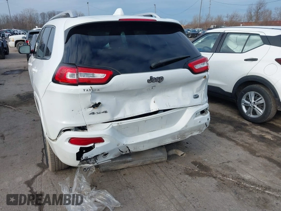2018 Jeep Cherokee Overland with VIN 1C4PJMJX7JD594319, listed as a IAAI auction lot 41177860 with 128,925 mi miles. Bid and sale history available at carsss.com. Image 6.