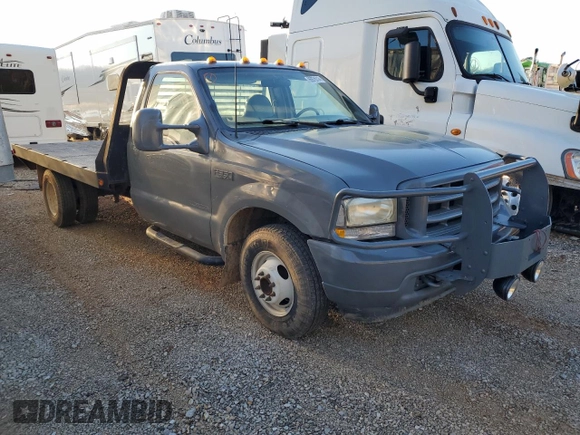 2002 Ford F-350 with VIN 1FDWF36F62EB93875, listed as a Copart auction lot 86976314 with 150,681 mi miles and Salvage title. Bid and sale history available at DreamBid. Image 4.